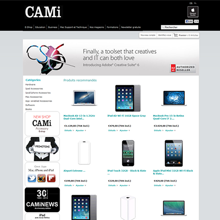 Cami - One of the leading Apple authorised resellers in Belgium, with 4 retail stores